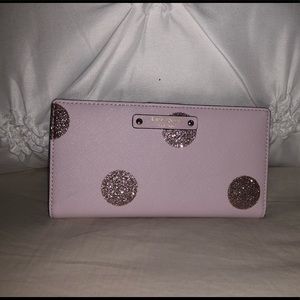 Kate Spade Pink Polka Dot Wallet